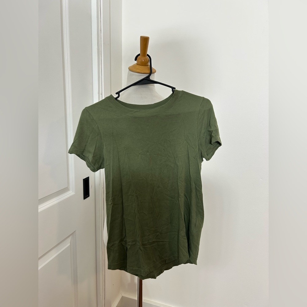 MADEWELL Olive Green Short Sleeve Tee 100% Cotton Size XS